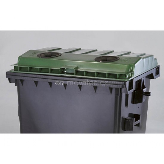 Eurocontainer din plastic, 1100L, capac plat, verde, fara inchizatoare - colectare sticla SULO - Transport Inclus Eurocontainer din plastic, 1100L, capac plat, verde, fara inchizatoare - colectare sticla SULO - Transport Inclus