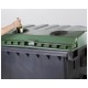 Eurocontainer din plastic, 1100L, capac plat, verde, fara inchizatoare - colectare sticla SULO - Transport Inclus Eurocontainer din plastic, 1100L, capac plat, verde, fara inchizatoare - colectare sticla SULO - Transport Inclus