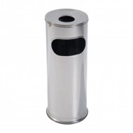 Cos de gunoi 2in1, gunoi si scrumiera, inox, 17L Cos de gunoi 2in1, gunoi si scrumiera, inox, 17L