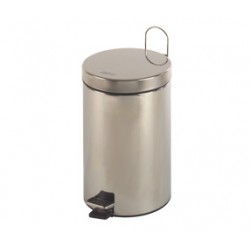 Cos gunoi circular 5L, cu pedala, cu maner exterior, inox finisaj satinat, Mediclinics Cos gunoi circular 5L, cu pedala, cu maner exterior, inox finisaj satinat, Mediclinics