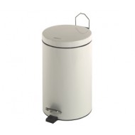 Cos gunoi circular cu pedala, otel vopsit alb, 12 L, Mediclinics Cos gunoi circular cu pedala, otel vopsit alb, 12 L, Mediclinics