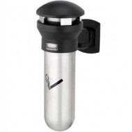 Scrumiera Infinity cu montare pe perete, 700 tigarete, negru/gri, RUBBERMAID Scrumiera Infinity cu montare pe perete, 700 tigarete, negru/gri, RUBBERMAID