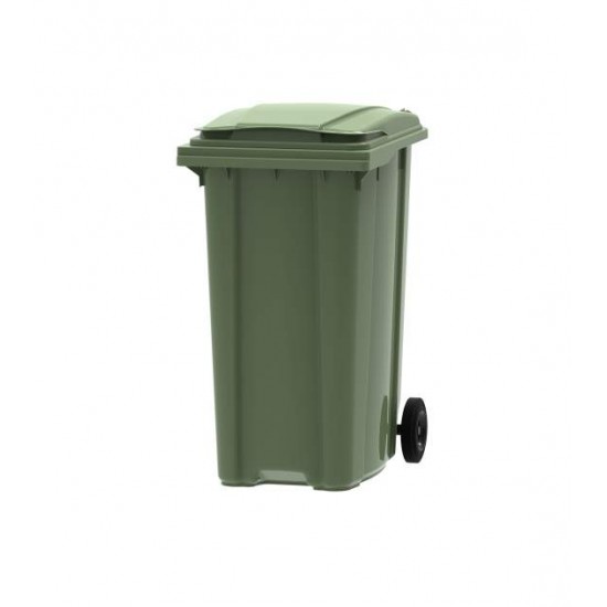 Container din plastic, 360 litri verde transport inclus Container din plastic, 360 litri verde transport inclus