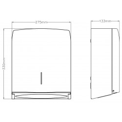 Dispenser pentru prosoape pliate de hartie, Mediclinics