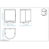 Dispenser din inox, pentru rulou prosop hartie, Mediclinics Dispenser din inox, pentru rulou prosop hartie, Mediclinics