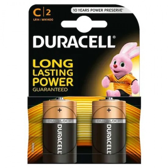 Baterii Duracell Basic C/LR14, 2 buc Baterii Duracell Basic C/LR14, 2 buc