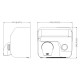 Uscator de maini actionare cu buton, SANIFLOW Mediclinics, inox satinat Uscator de maini actionare cu buton, SANIFLOW Mediclinics, inox satinat