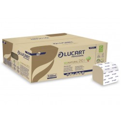 Hartie igienica pliata Econatural, 210 buc/ pachet, 40 pachete/bax, 811A74, Lucart