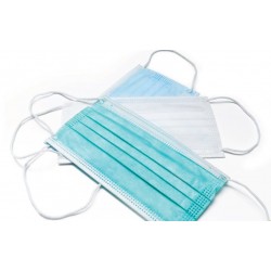 Mască chirurgicală din material nețesut cu benzi elastice, cu trei straturi, OPERO, 50 buc/ set