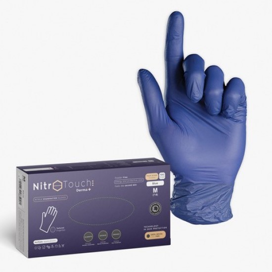 Manuși Nitril Nitro Touch Derma - Albastru Manuși Nitril Nitro Touch Derma - Albastru