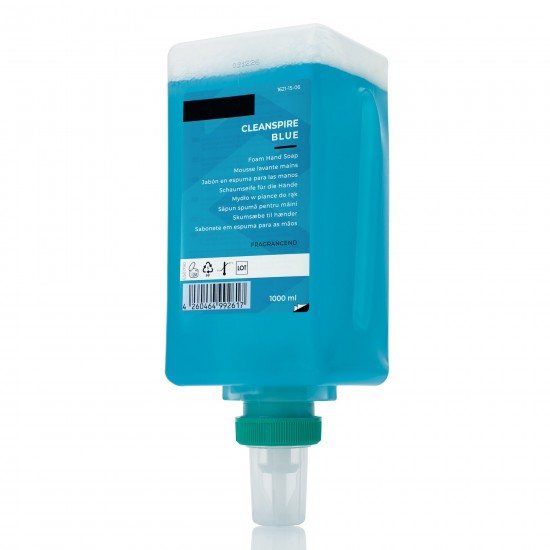 Sapun spuma CLEANSPIRE BLUE (1000 ml | compatibil cu dozatorul DENALI-A)