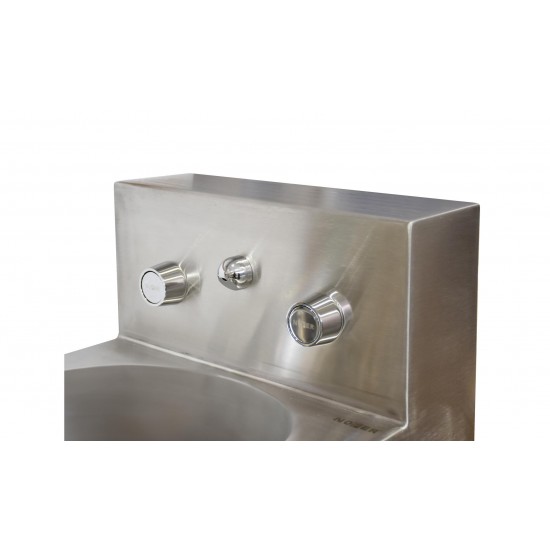 Kit robinet antivandalism pentru modele compacte 13123 și 13124 – alamă cromată și inox, NOFER Kit robinet antivandalism pentru modele compacte 13123 și 13124 – alamă cromată și inox, NOFER