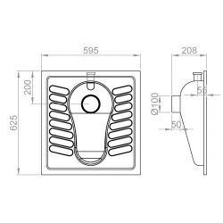 WC TURCESC INOX, NOFER  WC TURCESC INOX, NOFER