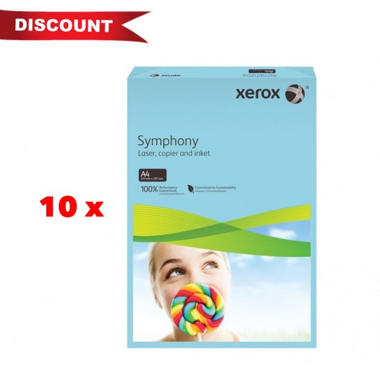 Pachet Carton color Xerox Symphony Pastel, 9 + 1 GRATIS