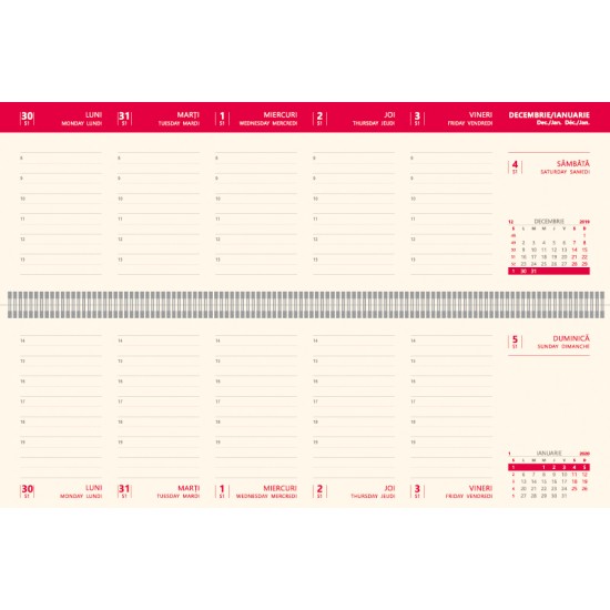 Agenda Bref, 30 x 10 cm, 112 pagini