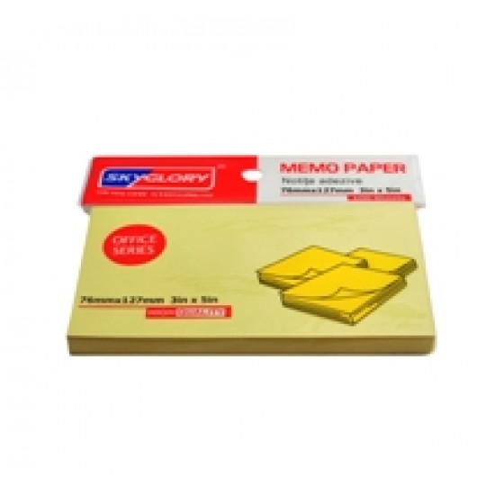 Notite adezive, post-it 76x125mm galben Notite adezive, post-it 76x125mm galben