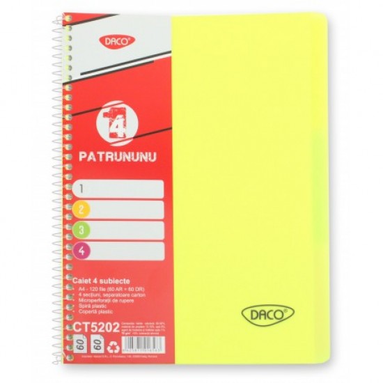 Caiet a4 120 file 4 subiecte daco ct5202 Caiet a4 120 file 4 subiecte daco ct5202