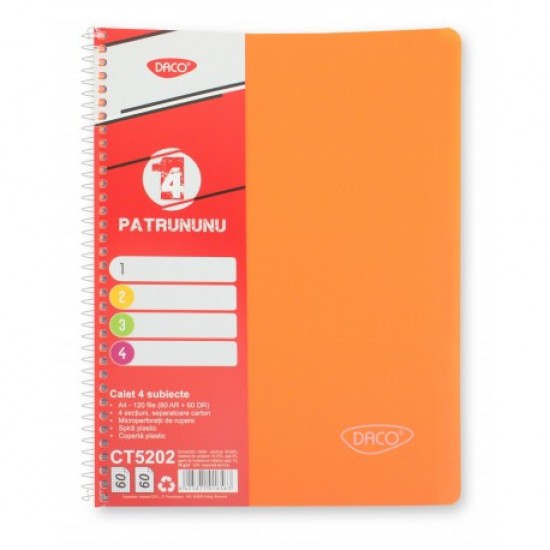 Caiet a4 120 file 4 subiecte daco ct5202 Caiet a4 120 file 4 subiecte daco ct5202