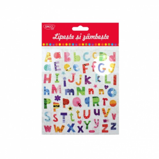 Abtibild - ab039 litere vesele lipeste si zambeste daco Abtibild - ab039 litere vesele lipeste si zambeste daco