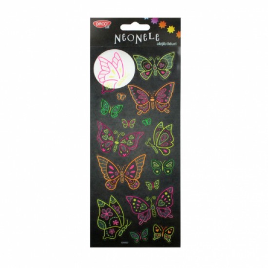 Abtibild - ab045 fluturi neonele daco Abtibild - ab045 fluturi neonele daco