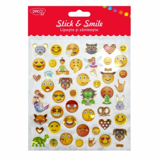 Abtibild - ab071 smileys lipeste si zambeste daco Abtibild - ab071 smileys lipeste si zambeste daco
