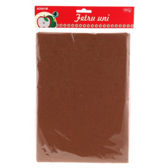 Accesorii craft - ad081m fetru uni set 4 maro Accesorii craft - ad081m fetru uni set 4 maro
