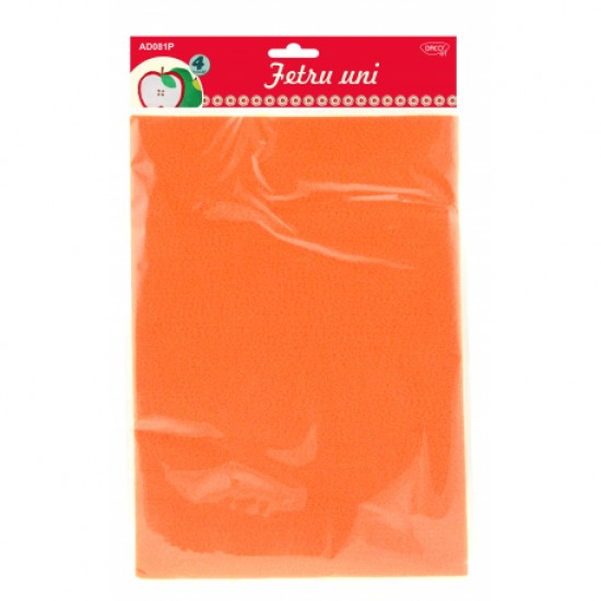 Accesorii craft - ad081p fetru uni set4 portocaliu Accesorii craft - ad081p fetru uni set4 portocaliu