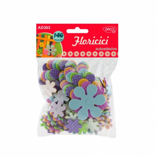 Accesorii craft - Floricici din spuma autoadezive, Daco-ad303 Accesorii craft - Floricici din spuma autoadezive, Daco-ad303