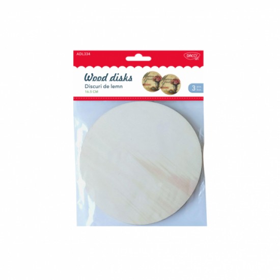 Accesorii craft - ad334 disc de lemn 16.5cm daco Accesorii craft - ad334 disc de lemn 16.5cm daco