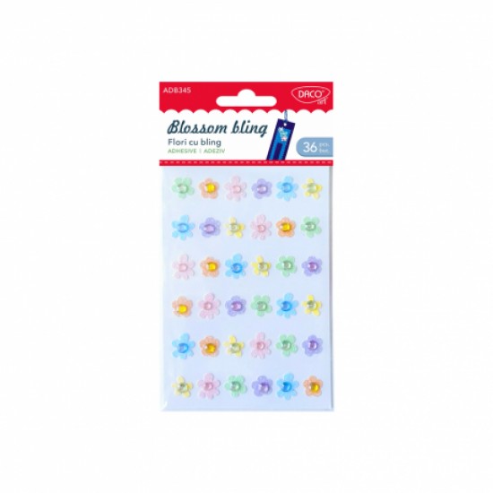 Accesorii craft - ad345 flori cu bling daco Accesorii craft - ad345 flori cu bling daco