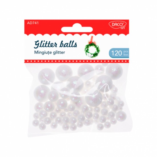 Accesorii craft - ad741 mingiute glitter daco Accesorii craft - ad741 mingiute glitter daco