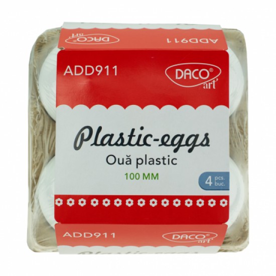 Accesorii craft - ad911 oua plastic 10 cm daco Accesorii craft - ad911 oua plastic 10 cm daco