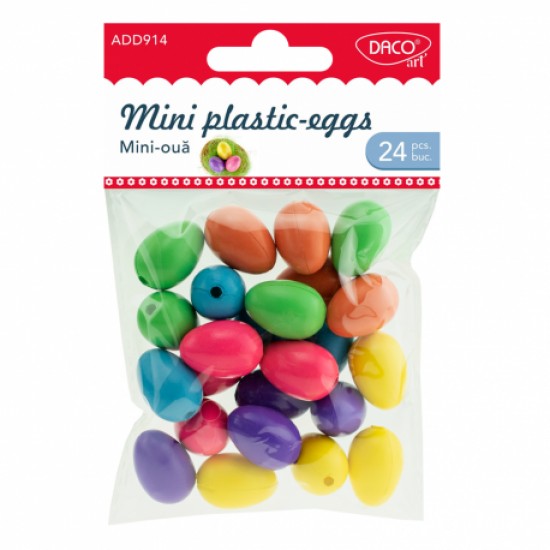 Accesorii craft - ad914 mini oua plastic 2.5 cm daco Accesorii craft - ad914 mini oua plastic 2.5 cm daco