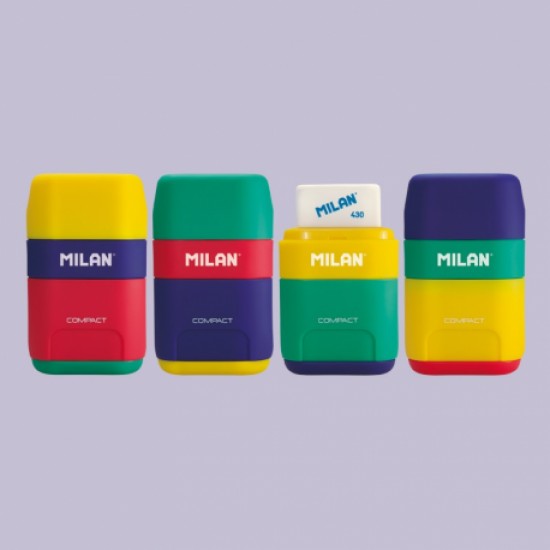 Ascutitoare cu radiera compact mix milan Ascutitoare cu radiera compact mix milan