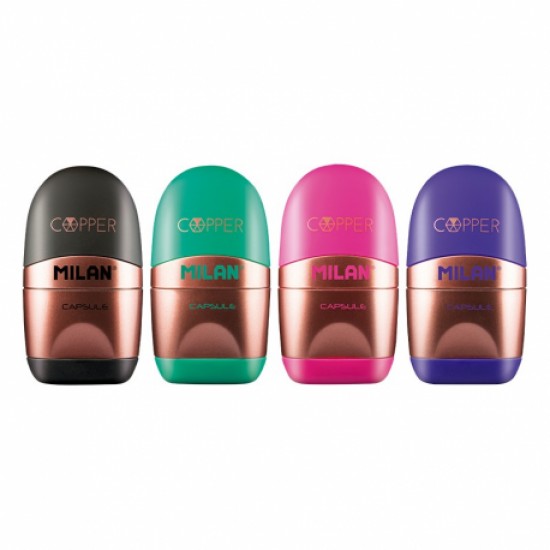 Ascutitoare cu radiera copper milan Ascutitoare cu radiera copper milan