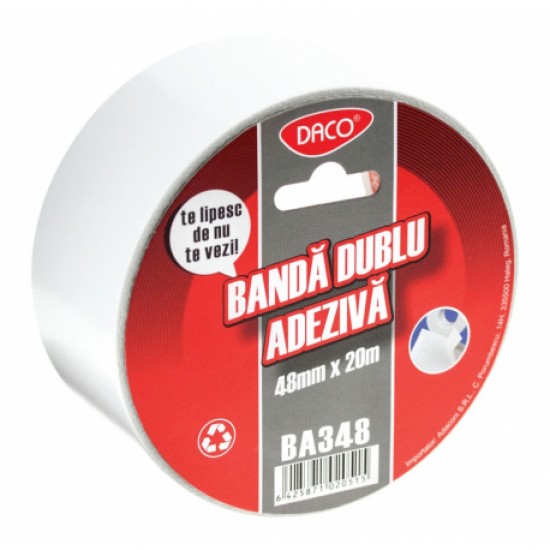 Banda adeziva dubla 48/20 daco ba348 Banda adeziva dubla 48/20 daco ba348