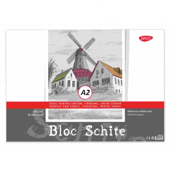 Bloc a2 schite 150g 30 file daco bd215 Bloc a2 schite 150g 30 file daco bd215