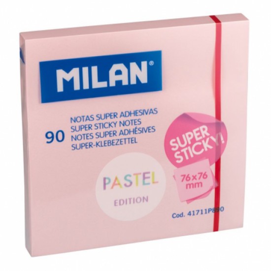 Bloc notes adeziv 76x76 roz pal milan Bloc notes adeziv 76x76 roz pal milan
