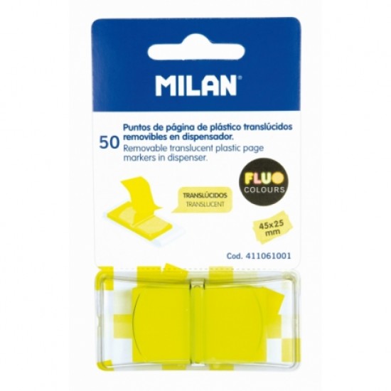 Bloc notes adeziv index 45x25 galben milan Bloc notes adeziv index 45x25 galben milan