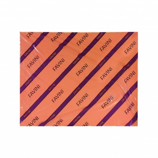 Carton color 70x100 cm, 220g/mp, Favini x 10coli-03 portocaliu