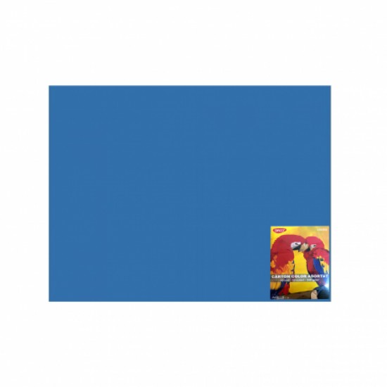 Carton color 50x65cm, 240g/mp, Daco x 10 coli/top-cn240a albastru