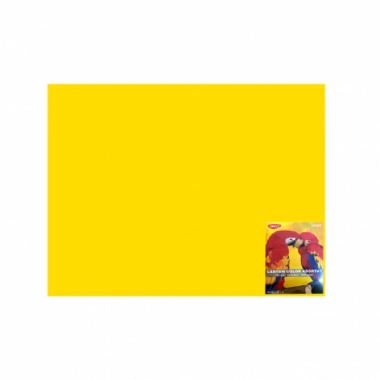 Carton color 50x65cm, 240g/mp, Daco x 10 coli/top-cn240g galben Carton color 50x65cm, 240g/mp, Daco x 10 coli/top-cn240g galben