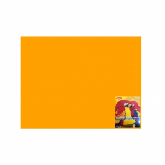 Carton color 50x65cm, 240g/mp, Daco x 10 coli/top-cn240p portocaliu