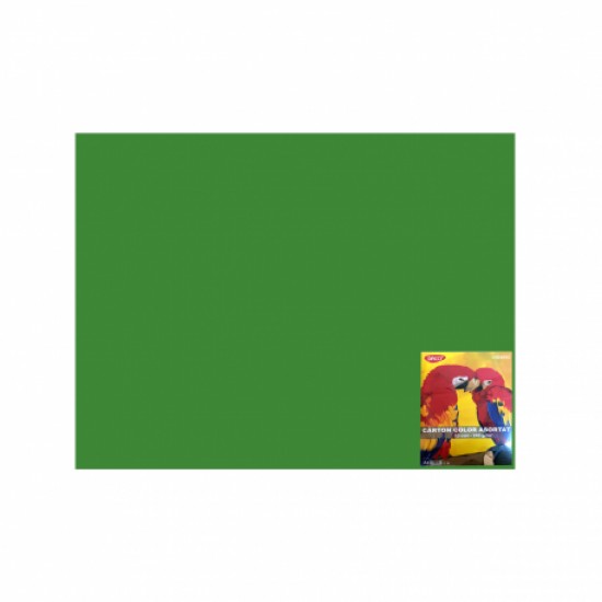 Carton color 50x65cm, 240g/mp, Daco x 10 coli/top-cn240vc verde Craciun