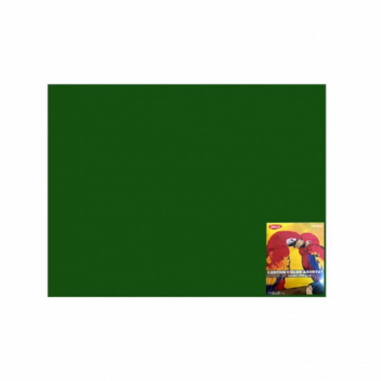 Carton color 50x65cm, 240g/mp, Daco x 10 coli/top-cn240vi verde inchis