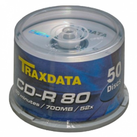 Cd traxdata 80 min 52x 50 100/pa Cd traxdata 80 min 52x 50 100/pa