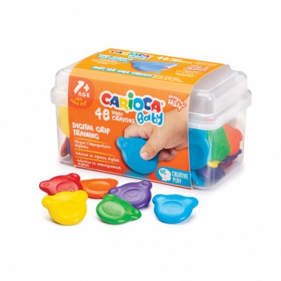Creion cerat 48 culori teddy carioca Creion cerat 48 culori teddy carioca