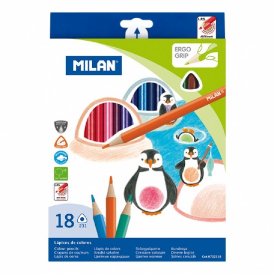 Creion color 18 triunghiular milan Creion color 18 triunghiular milan