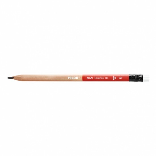 Creion grafit hb cu radiera maxi milan Creion grafit hb cu radiera maxi milan