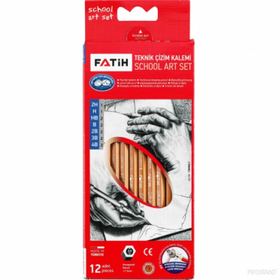 Creion grafit set 12 2h..4b fatih Creion grafit set 12 2h..4b fatih
